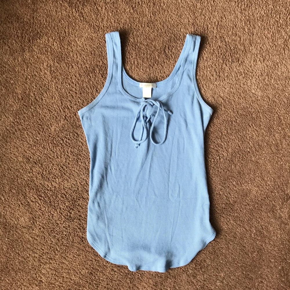 Cute Sky Blue Tank Top